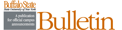 The Buffalo State Bulletin, a publication for official campus announcements